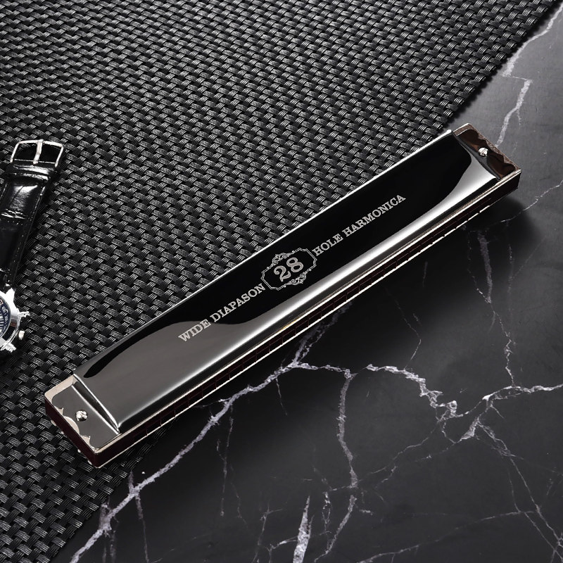 德国进口音簧28孔宽音域高端成人24孔重音高级专业演奏级口琴送礼