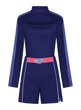 僵尸高校4cos服艾迪森Addison同款蓝色套装cosplay万圣节舞台表演