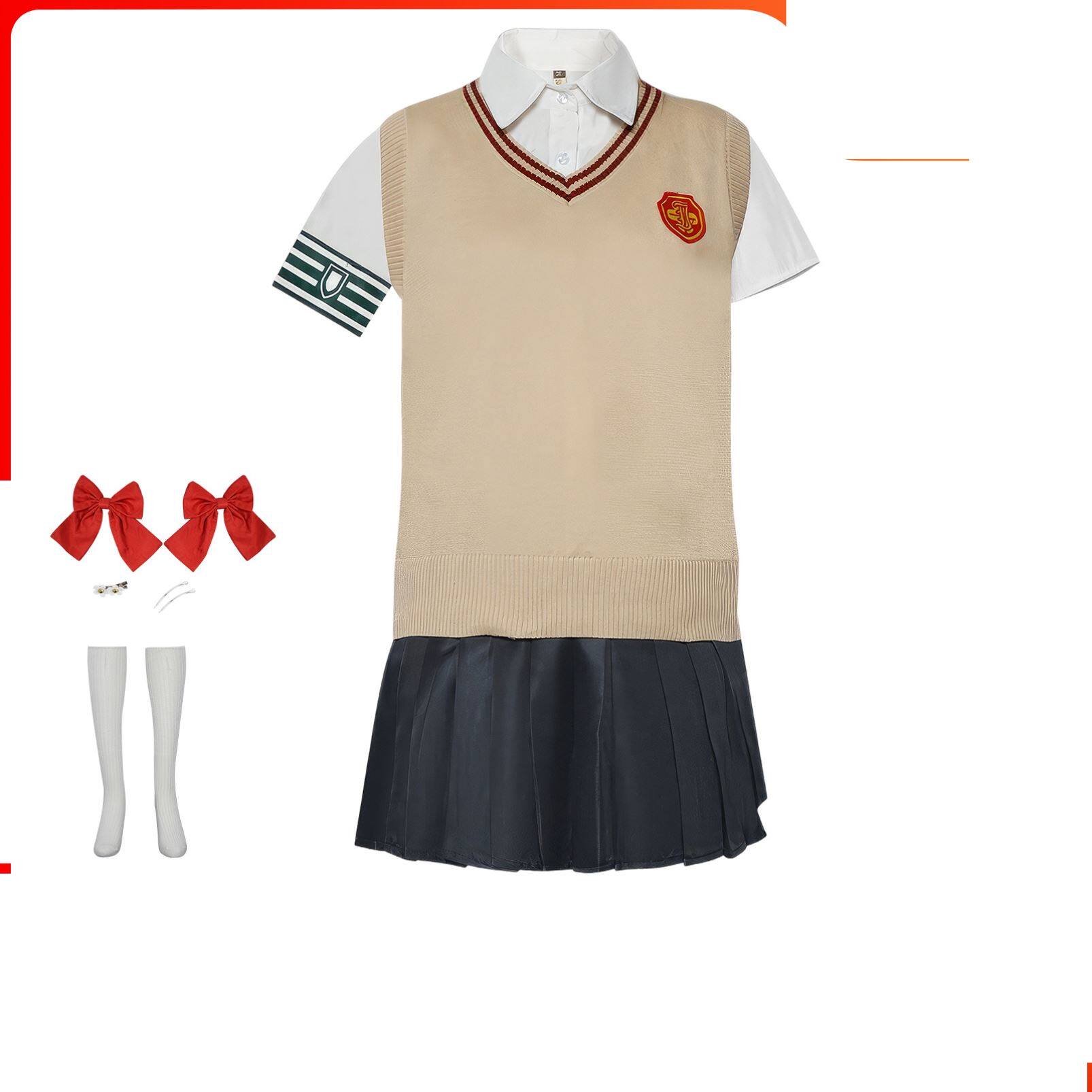 某科学的超电磁炮御坂美琴cos服白井黑子日常校服cosplay舞台表演