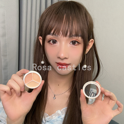 Rosa castles三色遮瑕膏遮盖斑点痘痘印黑眼圈泪沟修容粉底膏