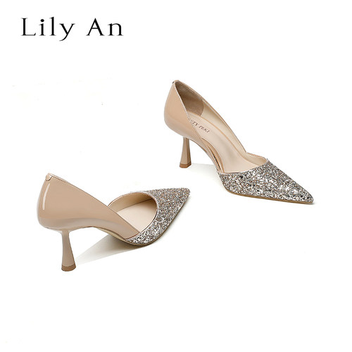 LilyAn手工轻奢高跟单鞋
