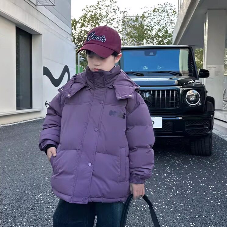 男孩高充绒防水羽绒服儿童新国标90白鸭绒男童羽绒面包服