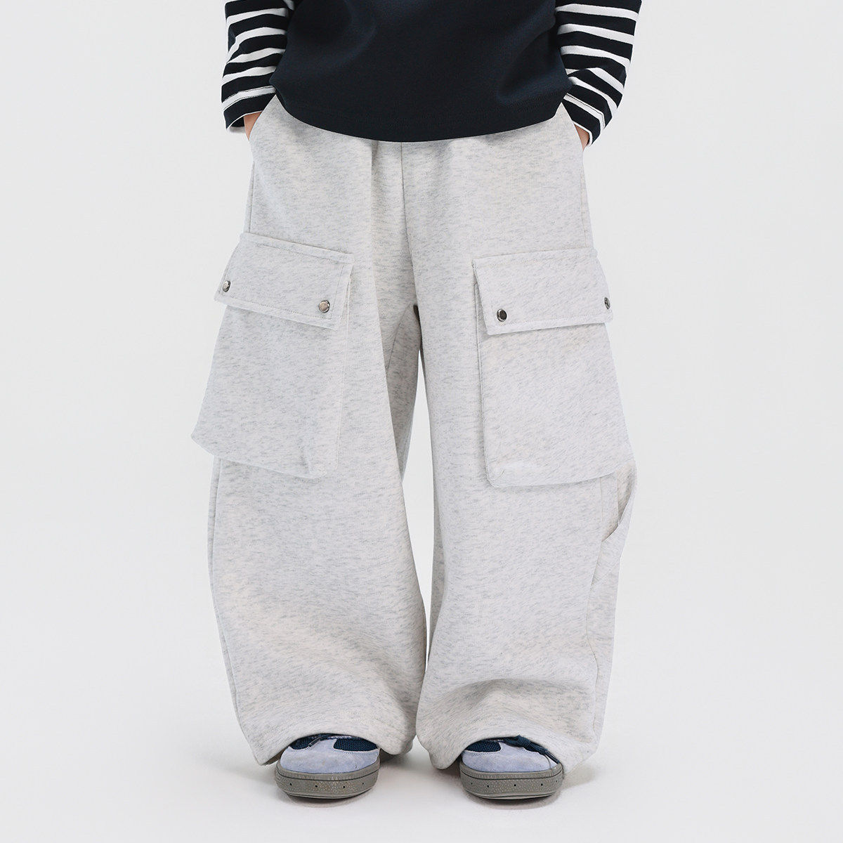 26春款男童工装裤运动裤儿童中大童男孩休闲长裤浅花灰色110~160,童装/婴儿装/亲子装,儿童运动裤,淘宝优惠券,粉丝福利购,淘宝优惠卷