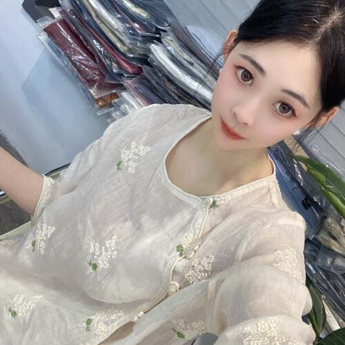 [苎麻上衣合集]高品质夏季新款苎麻短袖百搭衬衫女(S701-S750）