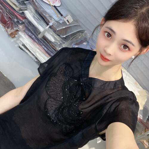 兜兜[苎麻上衣合集]高夏季新款苎麻短袖百搭衬衫女(C151-C200）