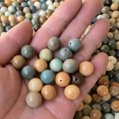 15mm天然多彩菩提根圆珠菩提子多宝散珠散籽绿果多宝佛珠论斤卖