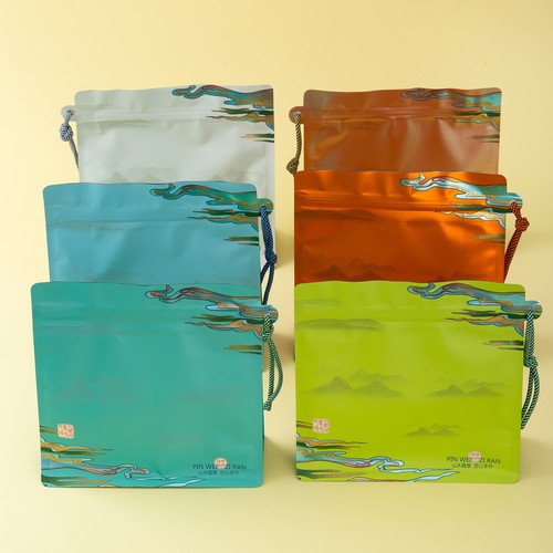 高端茶叶包装袋普洱绿茶散茶密封袋铝箔自封袋