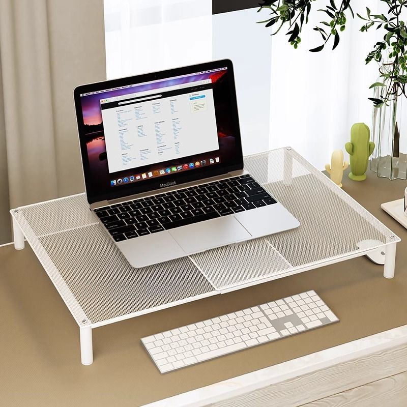 台式电脑增高架办公桌显示支架伸缩置物架笔记本支撑架工位收纳架