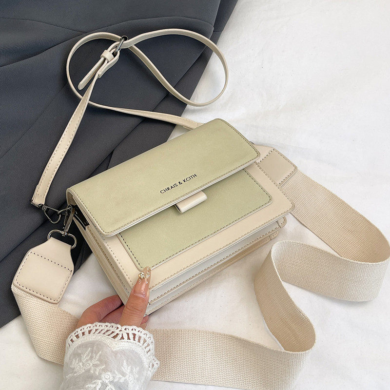 流行的chic小包包女2026新款韩版小方包宽肩带时尚百搭肩斜挎包潮,箱包皮具/热销女包/男包,小方包,淘宝优惠券,粉丝福利购,淘宝优惠卷