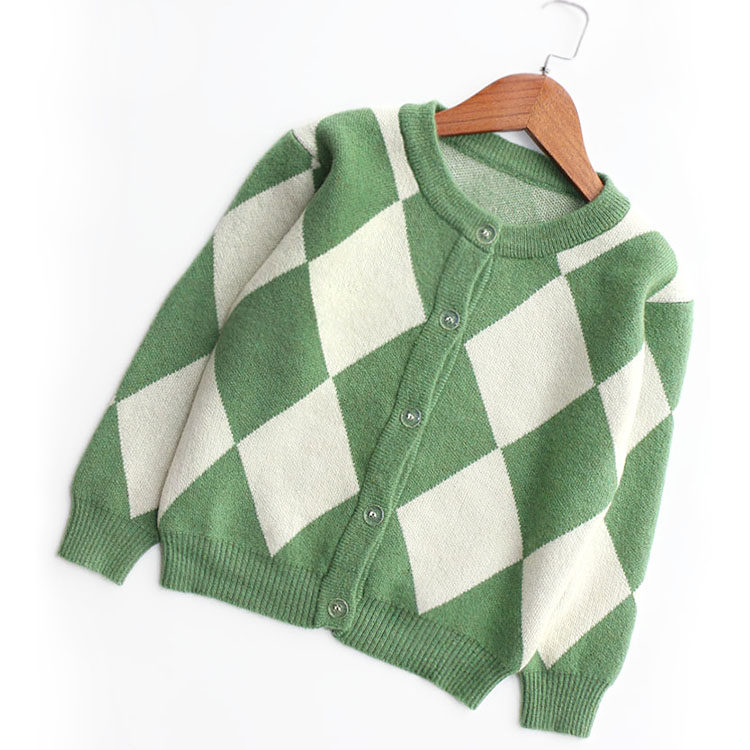 2025新款秋冬装儿童格子毛衣外套羊毛保暖时髦洋气男女童针织开衫,童装/婴儿装/亲子装,毛衣/针织衫,淘宝优惠券,粉丝福利购,淘宝优惠卷