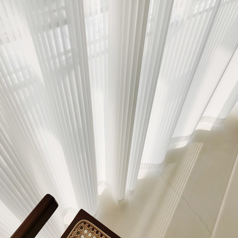 网红窗纱纱幔竖百叶窗帘透光不透人雪纺纱飘窗阳台魔术贴纱帘白纱,居家布艺,成品窗帘,淘宝优惠券,粉丝福利购,淘宝优惠卷