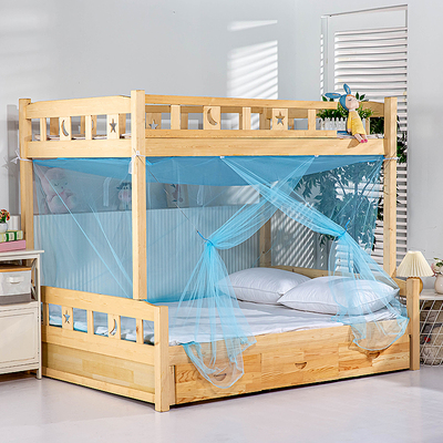 子母床蚊帐1.5米上下铺梯形双层床1.2m高低儿童床1.35家用上下床