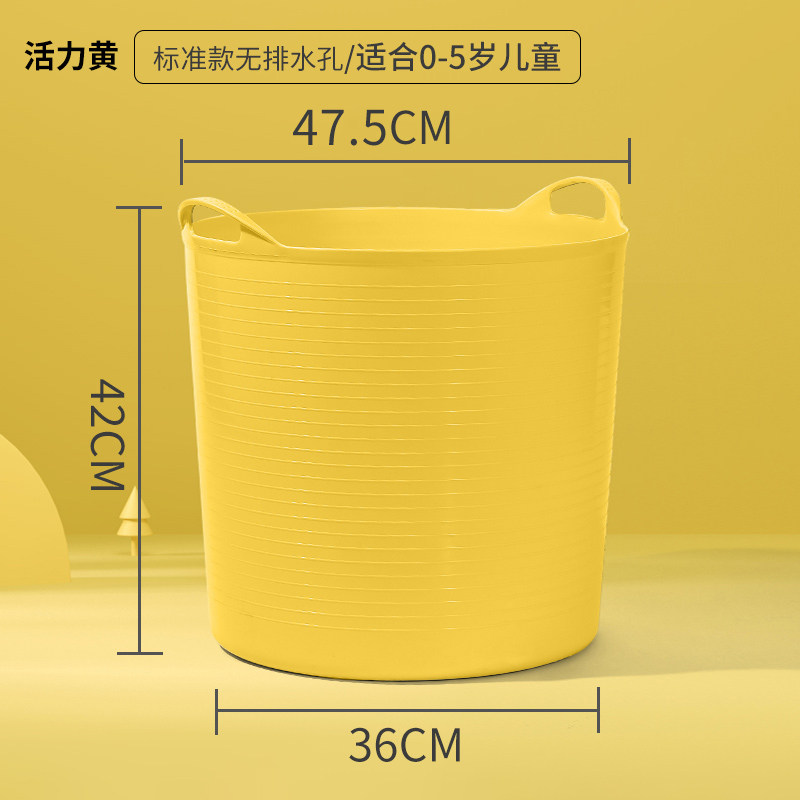 儿童洗澡桶婴儿保温沐浴桶加厚手提洗澡盆塑料宝宝小孩可坐泡澡桶