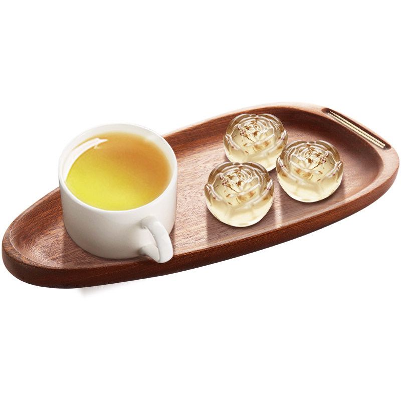 日式长方形托盘乌檀木实木家用木碟茶杯点心水果盘餐具餐盘,餐饮具,盘,淘宝优惠券,粉丝福利购,淘宝优惠卷