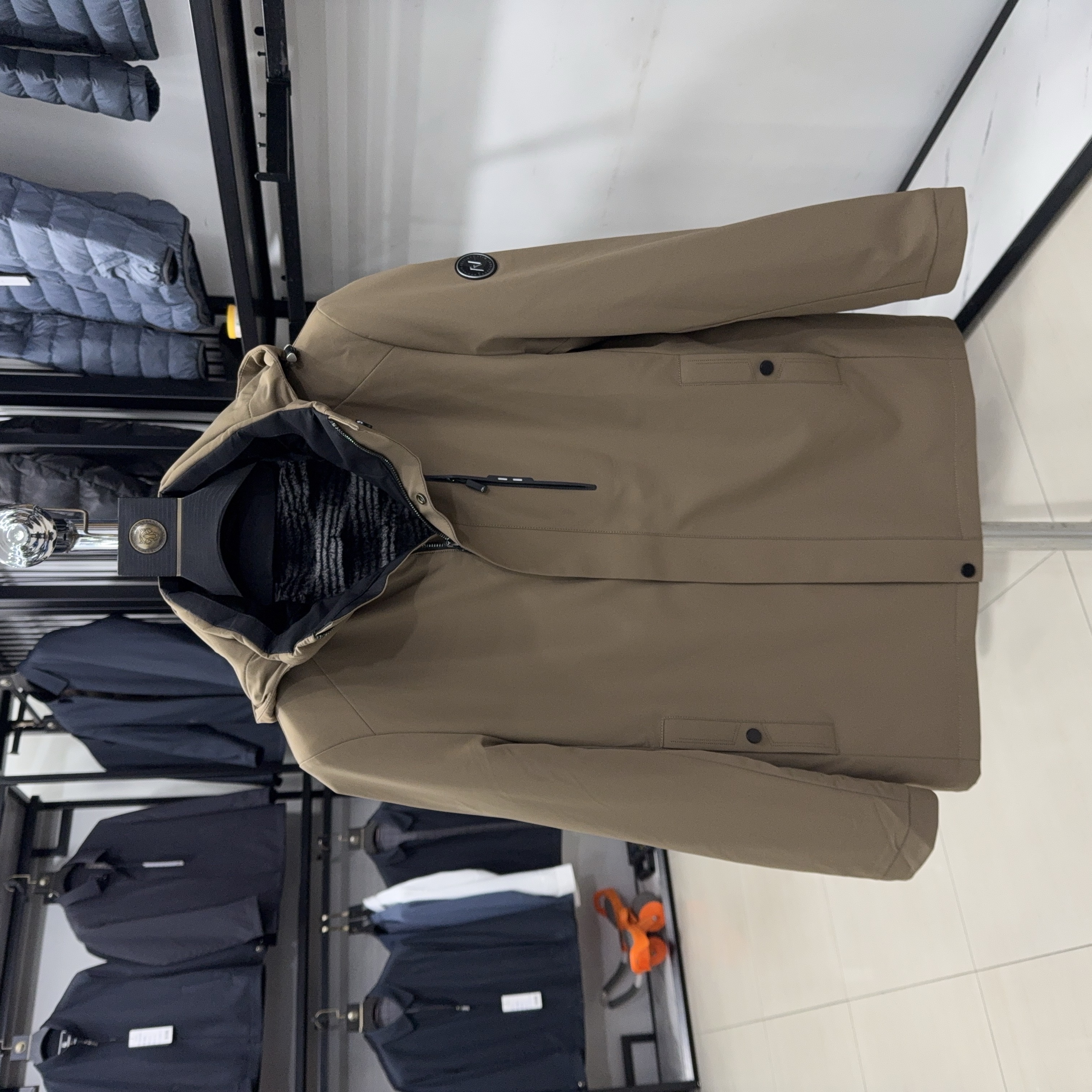 H家兔毛内胆加绒加厚男士皮草