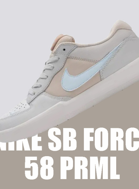 NIKE耐克SBFORCE58灰白卡其女子低帮缓震运动休闲鞋DV5476-003