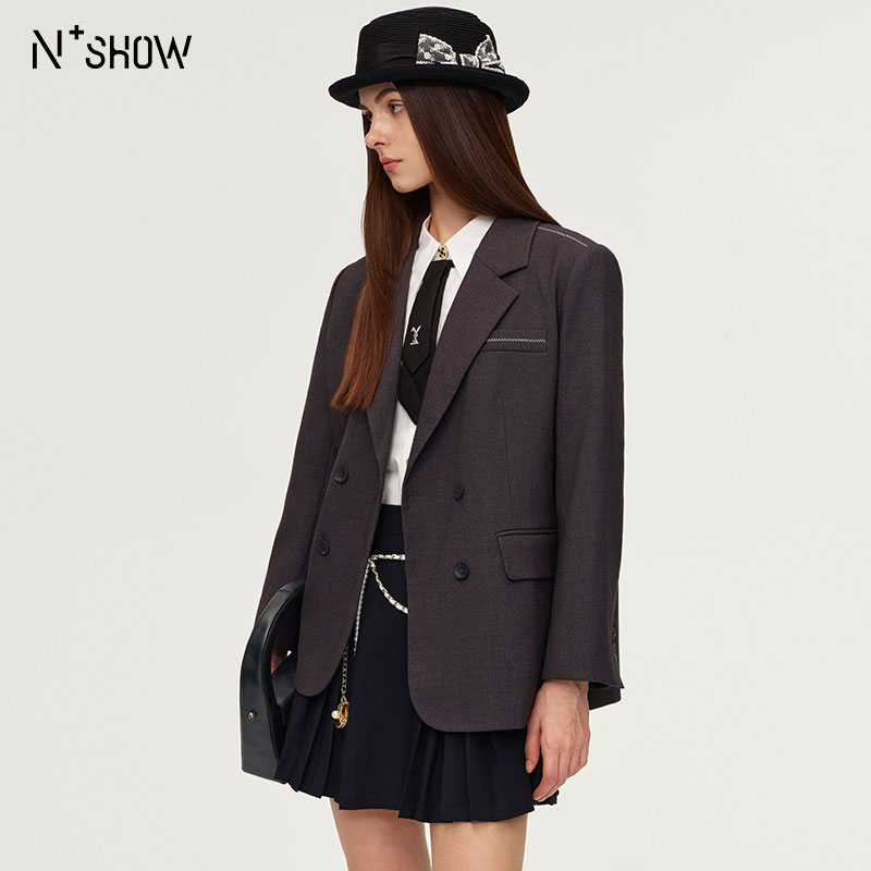 朗香25秋季新品撞色干练西装