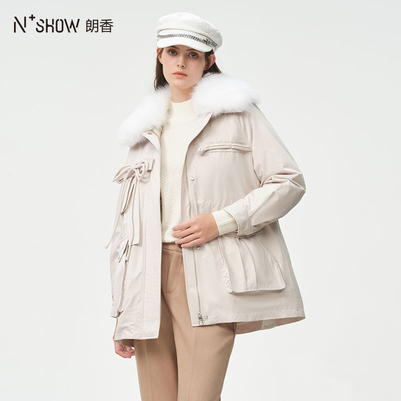 朗香国风盘扣设计羽绒内胆派克服