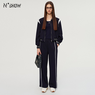 NOWSHOW朗香25秋季新品藏青色轻户外休闲套装253013