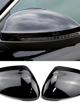 适用于16-22款大众帕萨特迈腾B8 Arteon蔚揽CC黑色后视镜盖壳亮黑