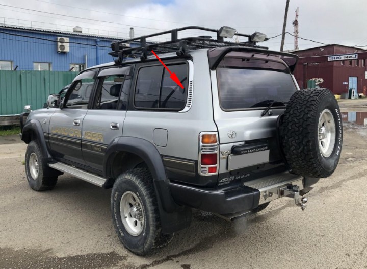 老款陆地巡洋舰4500 4700 fj80 lc80电镀侧风口改装装饰专用