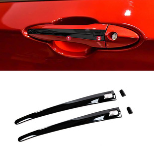 饰条黑化Q60改装 英菲尼迪Q60门把手装 黑武士门把手 25款 适用16