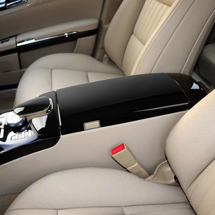 适用07-13款奔驰W221老S级 S350L S600L S500L中控扶手箱保护盖板