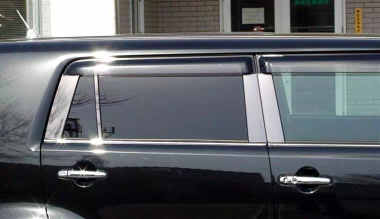 电镀门柱镜面铬片装饰车窗