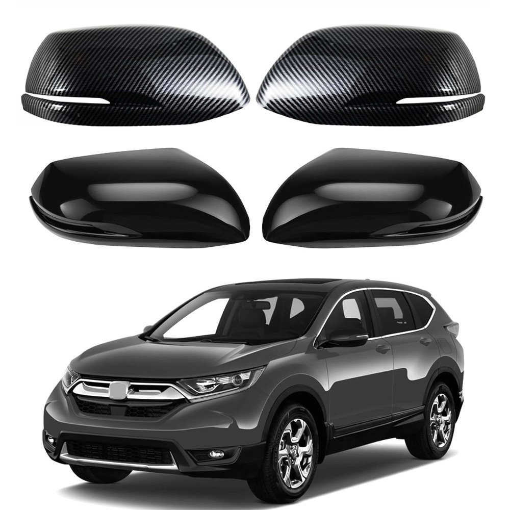 适用于17款本田CRV北美版 后视镜盖装饰改装倒车镜外壳胶粘外饰