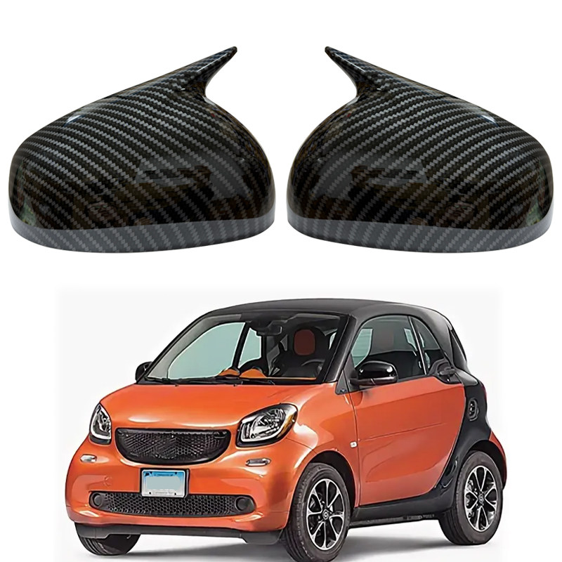 适用于16-20款奔驰Smart Forfour W453倒车镜盖后视镜壳粘贴牛角