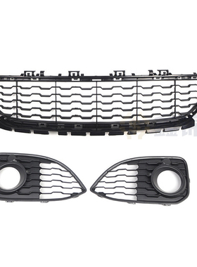适用于15-17年宝马1系F20运动版前杠格栅雾灯框下网下中网
