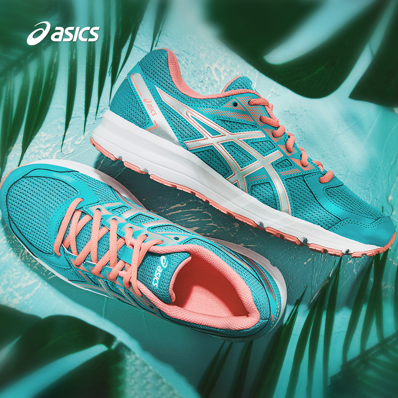 ASICS亚瑟士运动鞋女缓冲跑鞋女透气跑步鞋 T7K8N-9097