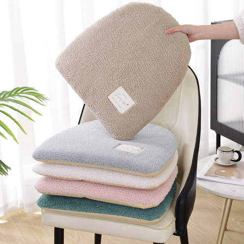 简约现代有拉链可拆洗弧形椅子垫