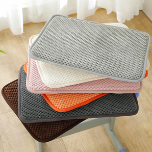 四季加厚毛绒学生教室办公室长凳椅子坐垫餐椅座椅垫屁垫凳子家用