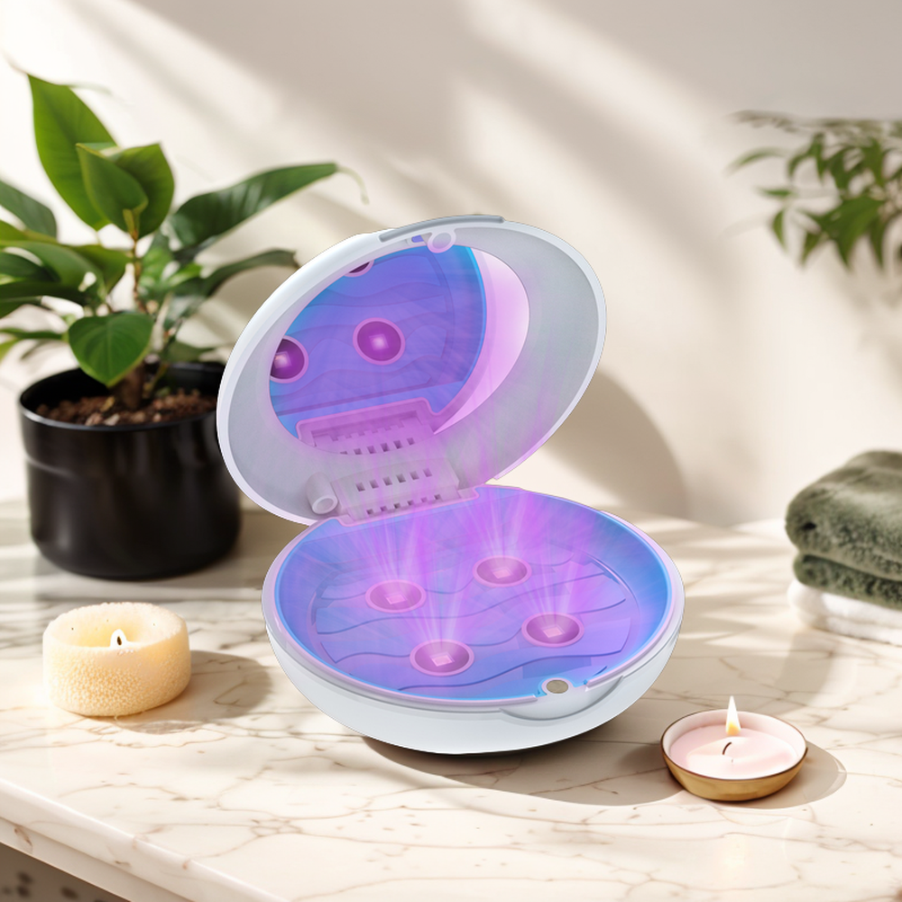 高端uvc紫外线牙套盒杀菌除异味