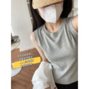 寬肩帶遮副乳彈力棉質(zhì)背心修身 圓領(lǐng)無袖 T春夏短款 吊帶 內(nèi)搭打底衫