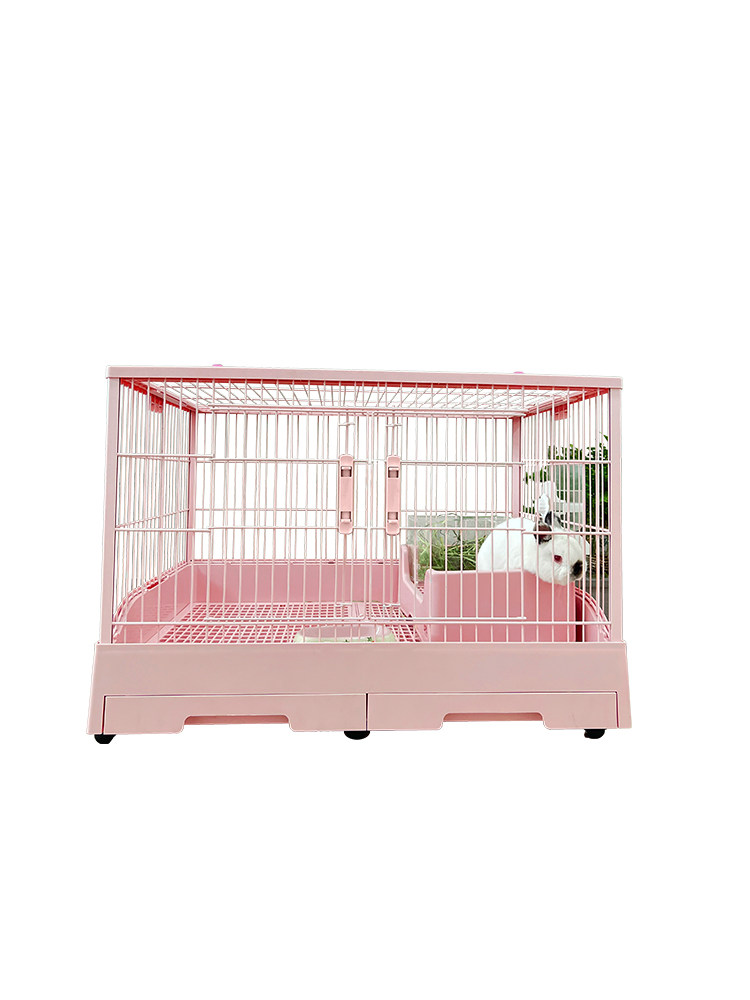 umi兔笼达洋兔笼r81r71豪华双抽屉防喷尿兔笼子家用特大号专用笼