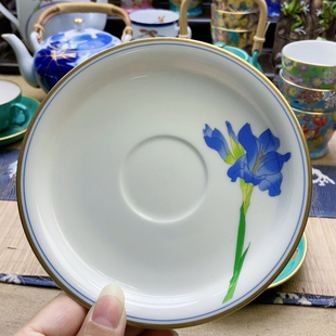 福利出!高品!香兰社精美甜品盘 杯垫 直径14.7 微牛毛痕