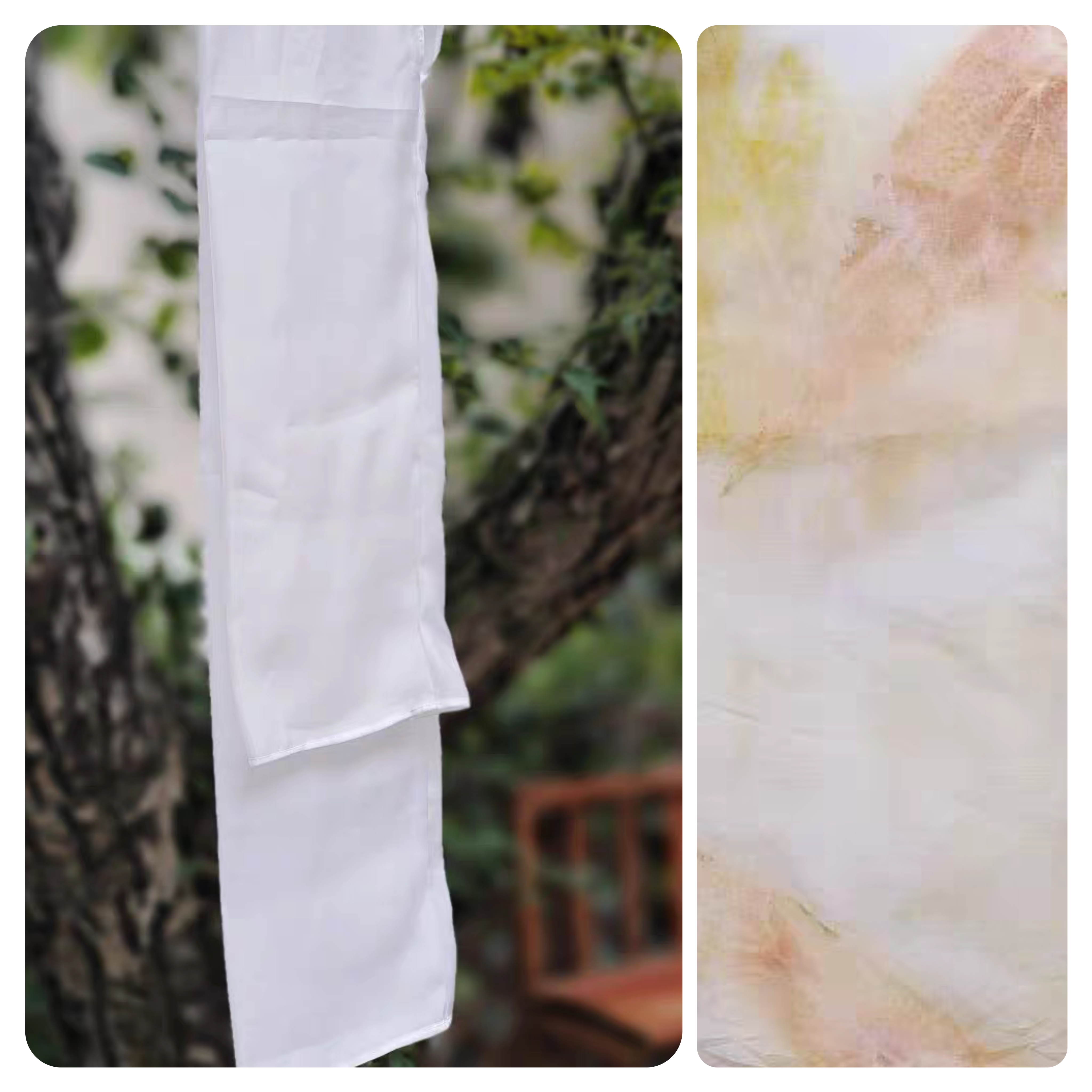 防晒女夏季外搭宽松薄款女士电动车防晒设计感小众扎染植物染白胚