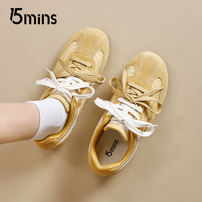 15mins黄色平底芭蕾德训鞋