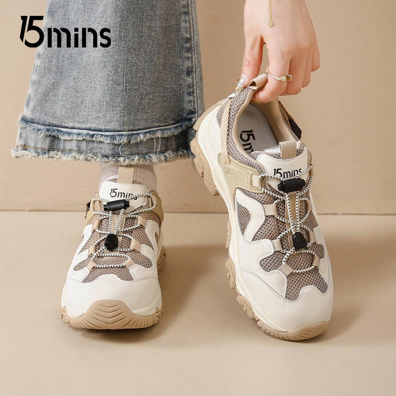 15mins运动凉鞋女2026新款春夏透气厚底涉水登山鞋镂空户外溯溪鞋,女鞋,网面鞋,淘宝优惠券,粉丝福利购,淘宝优惠卷