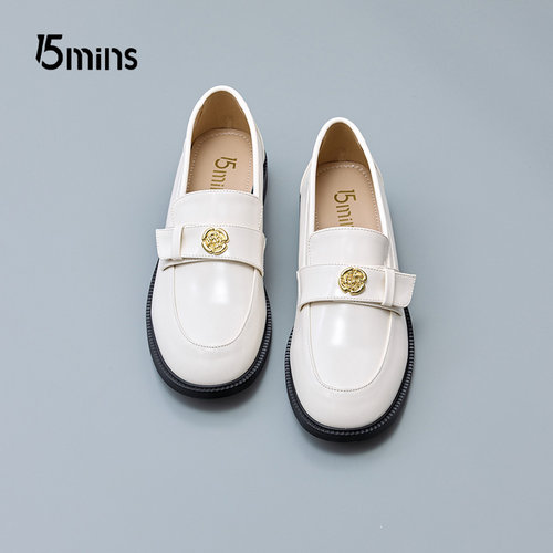 15mins粗跟乐福鞋休闲