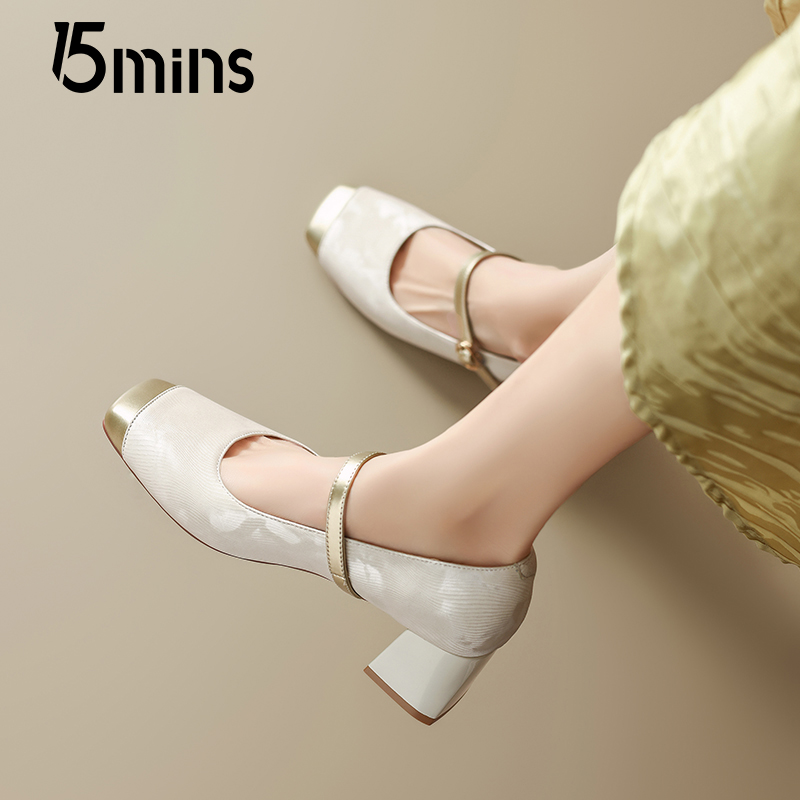 15mins玛丽珍女鞋2025新款