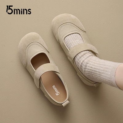 15mins复古玛丽珍鞋女2026夏季