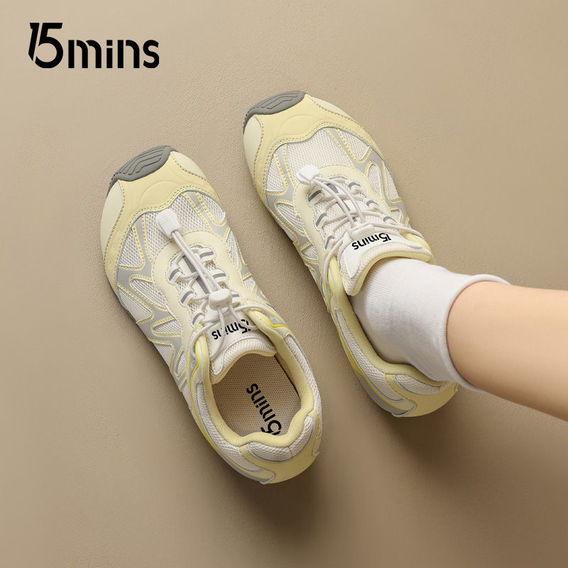 15mins薄底德训鞋女2025新款