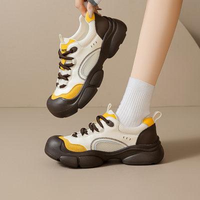15mins厚底老爹鞋女款2026新款