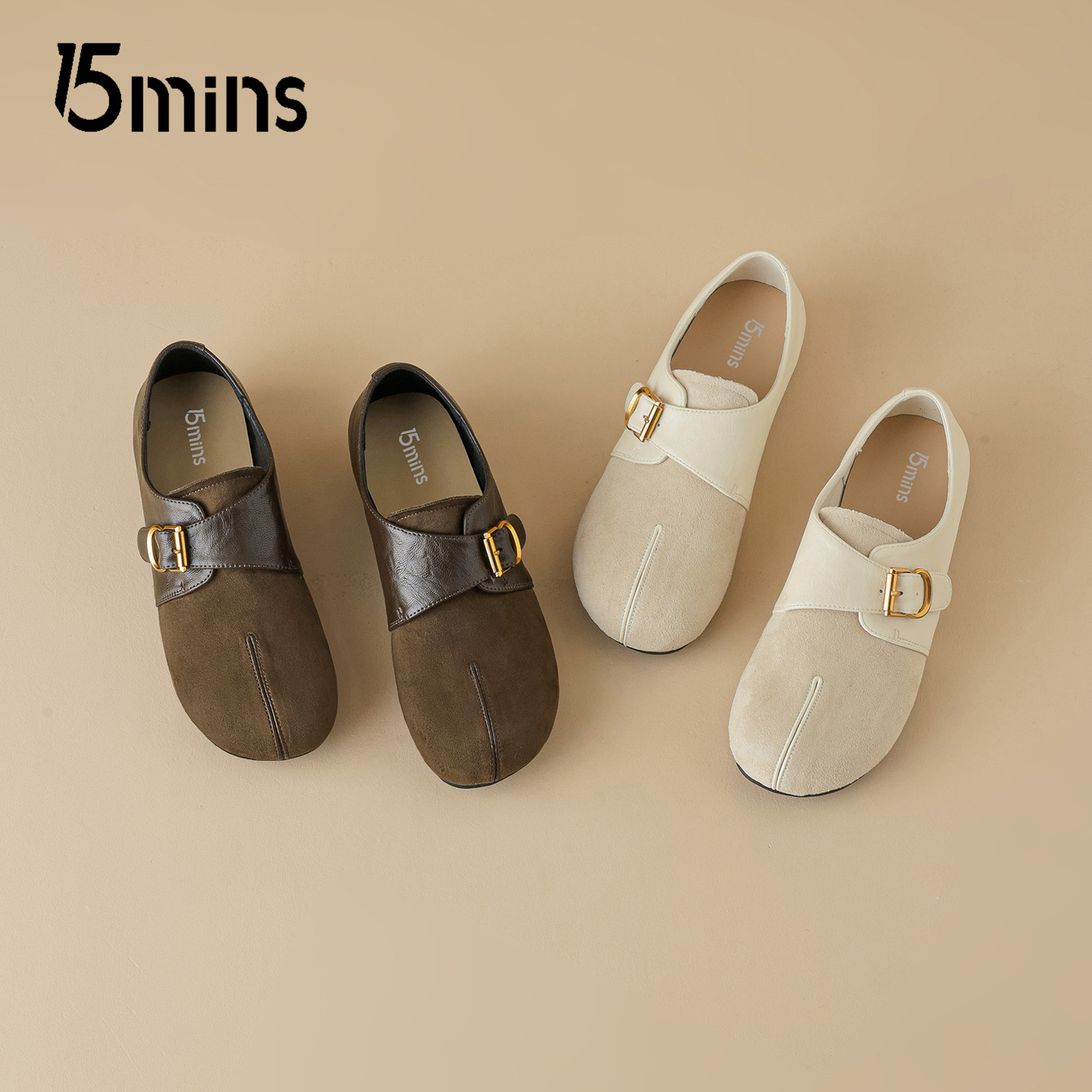 15mins复古勃肯鞋女2025秋