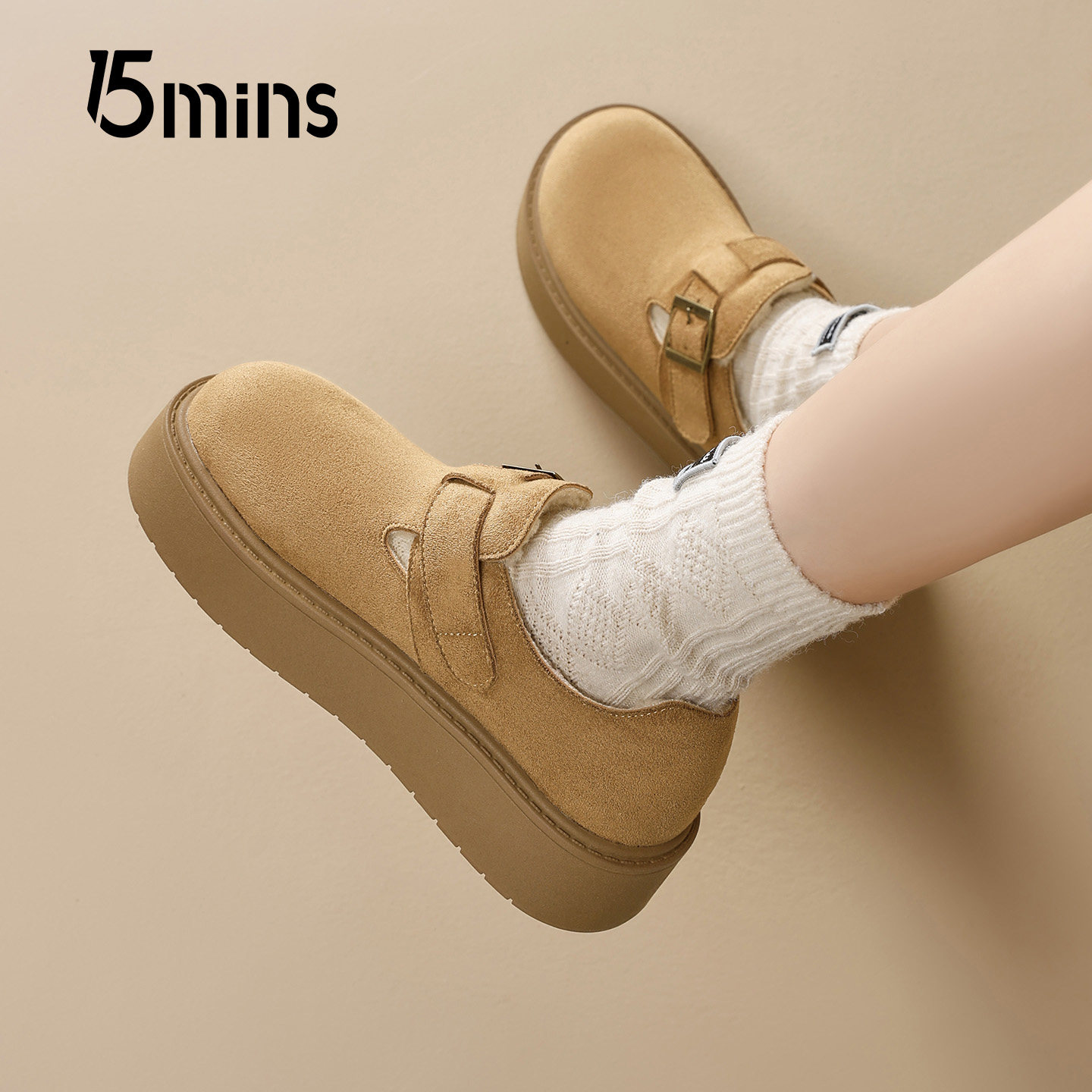 15mins加绒全包勃肯鞋女2025冬季新款保暖雪地棉鞋一脚蹬休闲单鞋,女鞋,勃肯鞋/软木鞋,淘宝优惠券,粉丝福利购,淘宝优惠卷