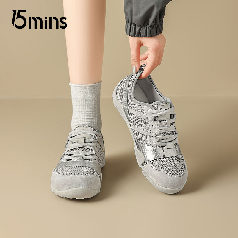 15mins银色德训鞋女2025新款