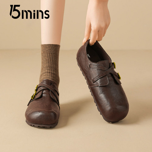 15mins女款一脚蹬舒适勃肯鞋